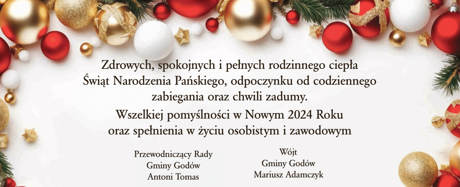 Życzenia świąteczne i noworoczne